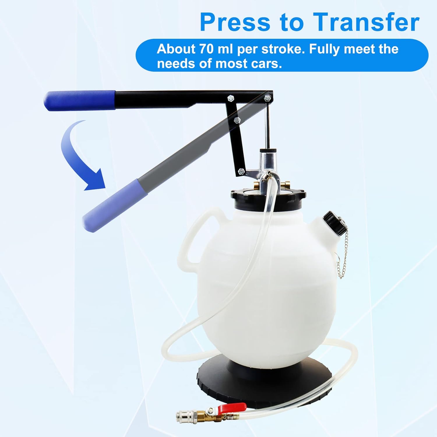 7.5 Liter Manual Transmission Fluid Pump with 15PCS ATF Adapters V1705