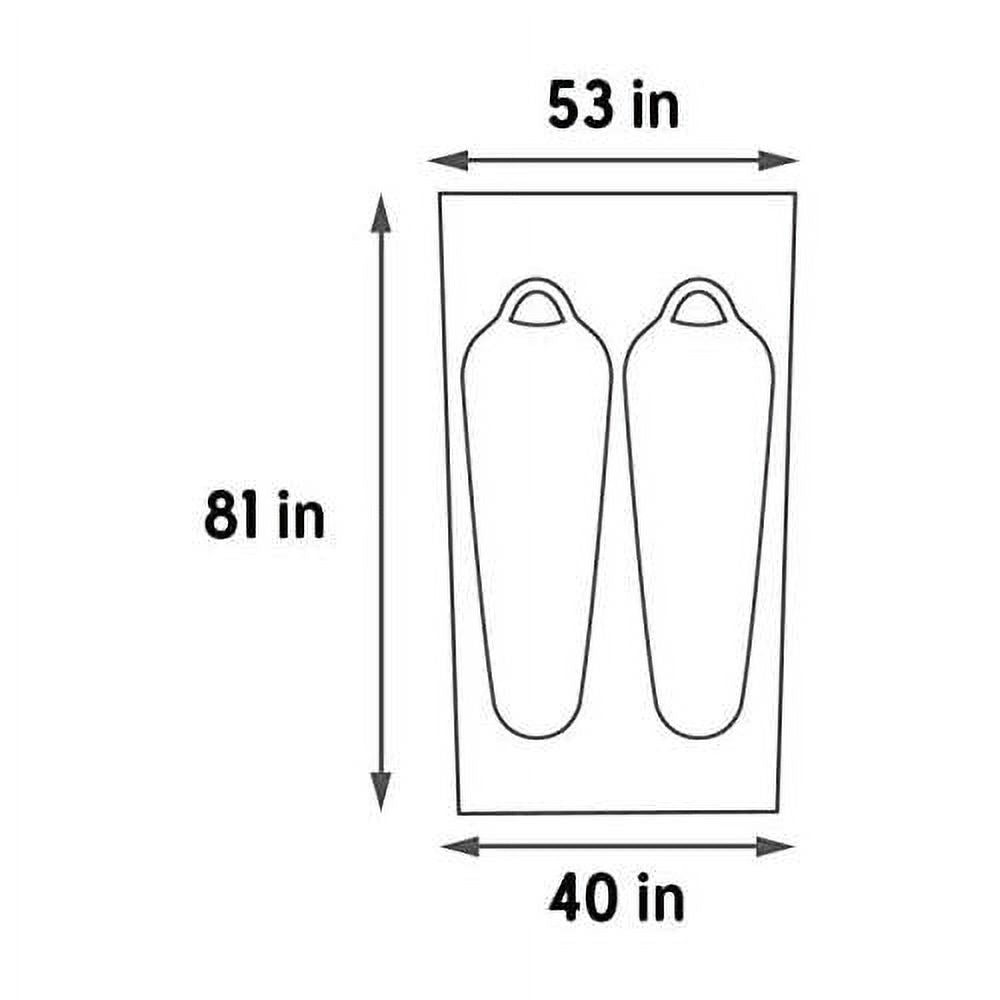 Grand 2 Footprint, Lightweight, Water Resistant, Fitted Ground/Camping Tarp J874731