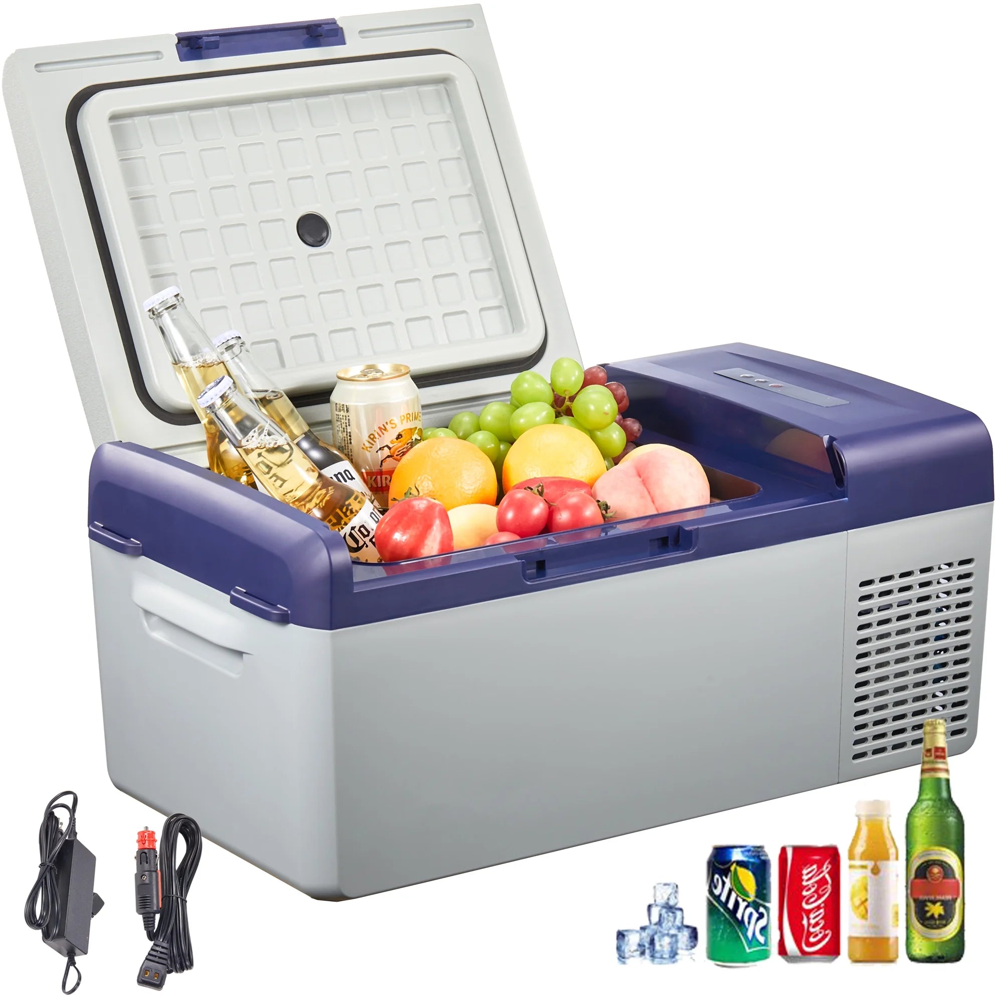 16 Quarts Portable Electric Car Refrigerator Cooler E8662