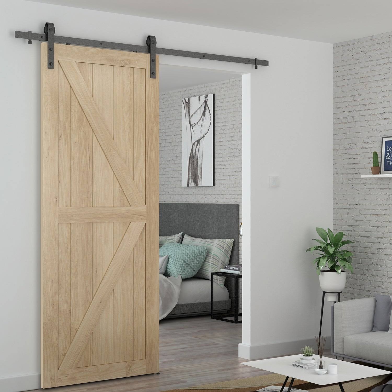 Unfinished Pine Barn Door Slab 33 in. N620