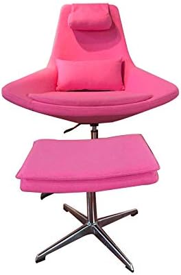 Pink Cashmere Lounge Chair and Ottoman T41773