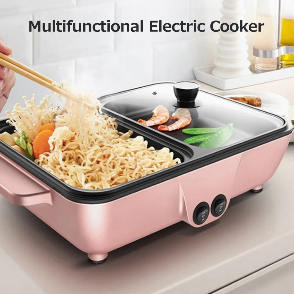 Electric Grill Pan 2L 1200W Barbecue Machine T8023