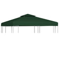 10'x10' Gazebo Replacement Canopy Top Cover with 2-Tier & 8 Grommet Green M981