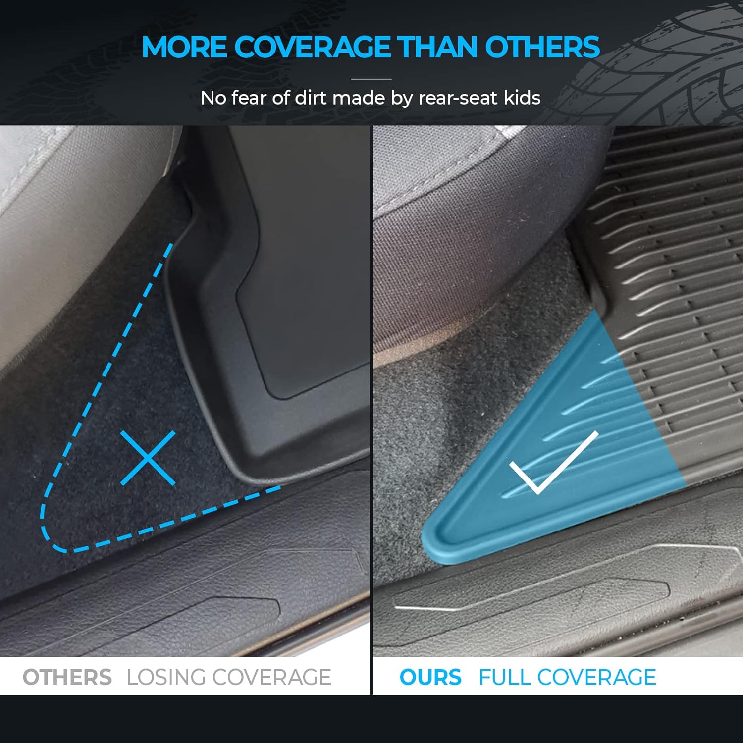 Black TPE Rubber Floor Mats Y51951