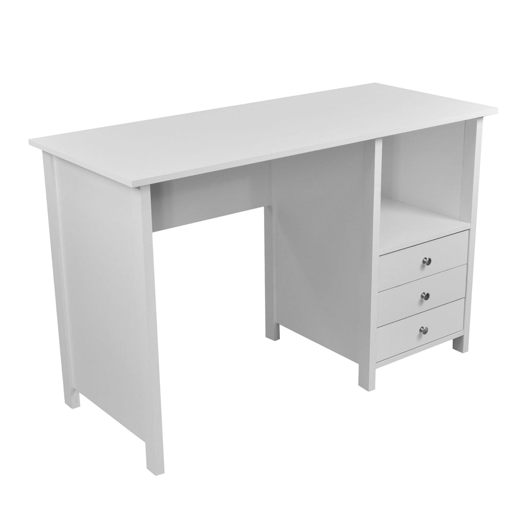 White Desk with 3 Storage Drawers P96631