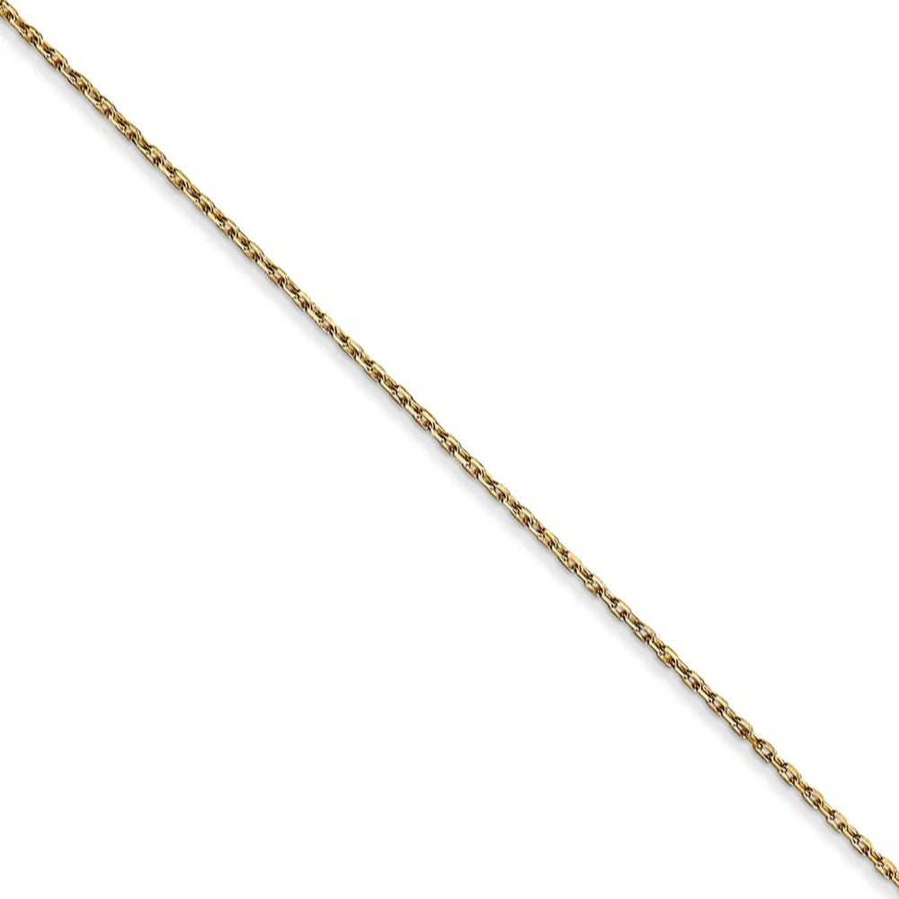 14k Yellow Gold Disc Necklace - 20 Inch N2305