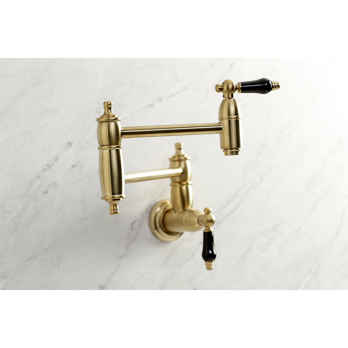 Brushed Nickel Wall Mount Pot Filler E12472
