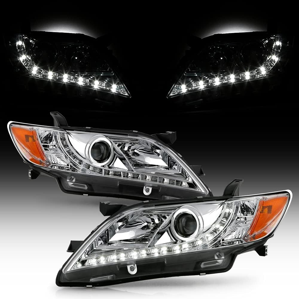 Black Housing Projector Headlights Headlamps R4470