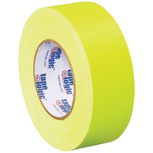 Fluorescent Yellow 11 Mil Gaffers Tape 2x22 x 60 Yard Roll B983