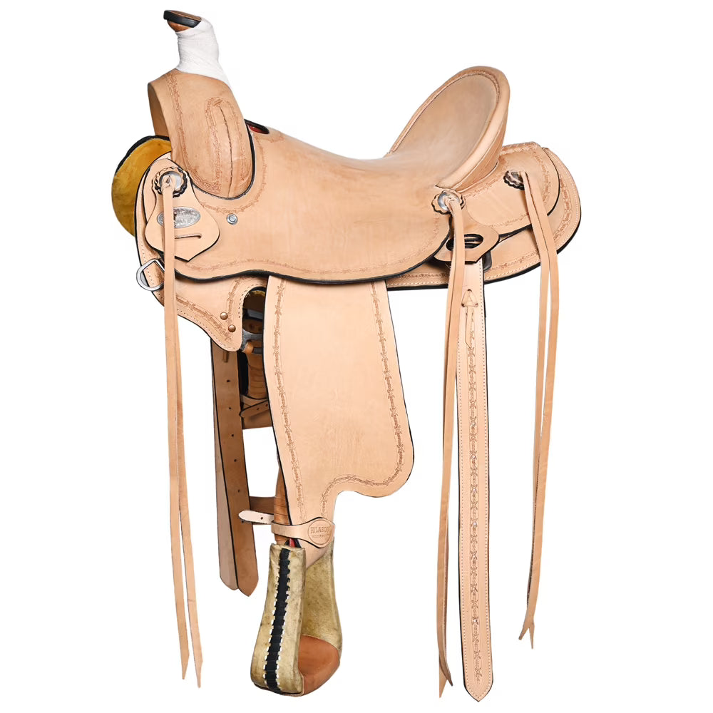 Tan Western Roping Trail Saddle E5117