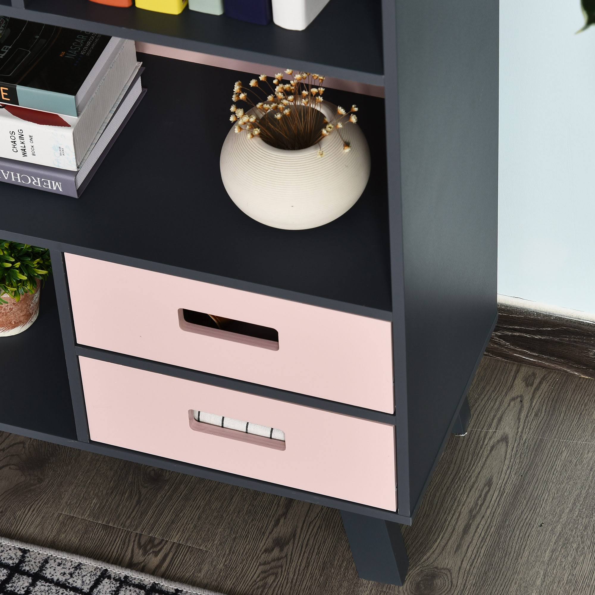 3-Tier Freestanding Child Bookcase with Open Shelves D32062