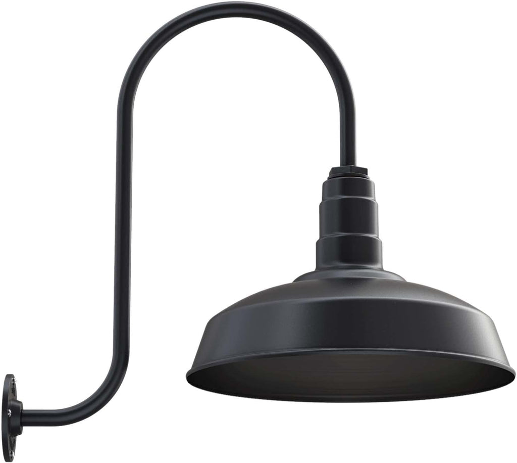 Matte Black Outdoor Barn Light T511339