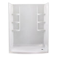 3-Piece Alcove Shower Wall in Arctic White S8005