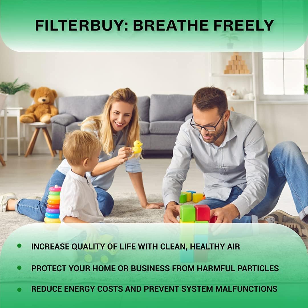 16x25x4 MERV 8 Pleated Air Filter (6-Pack) W97808