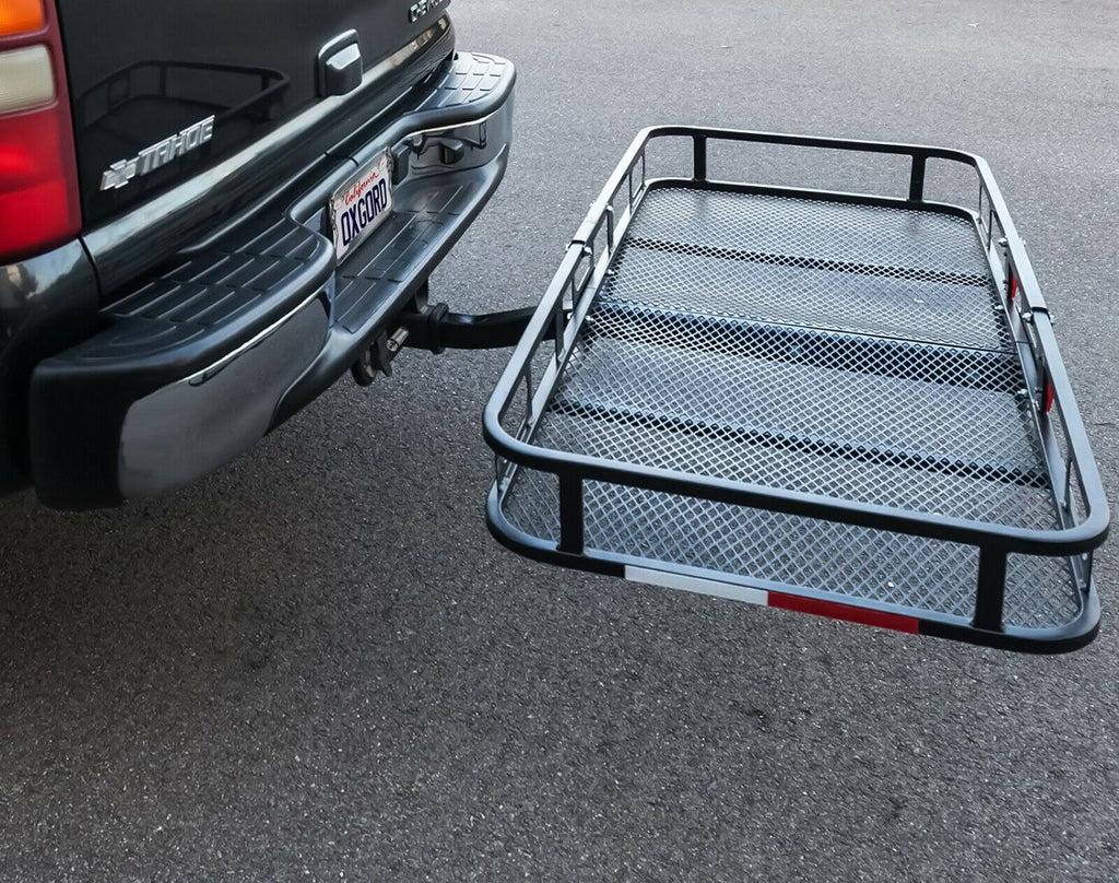 Universal Auto Steel Rear Hitch Mount Carrier Basket U17535