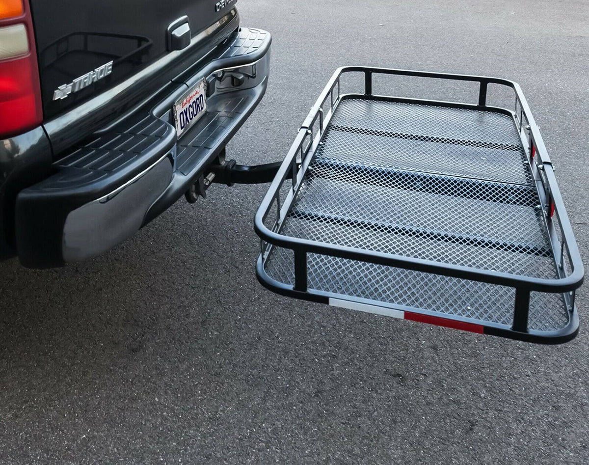 Universal Auto Steel Rear Hitch Mount Carrier Basket U17535