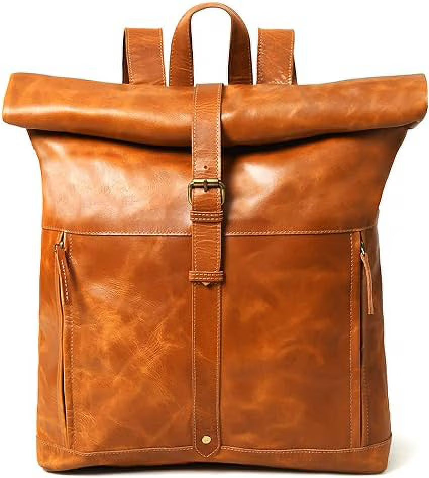 Vintage Full Grain Leather Laptop Backpack G933