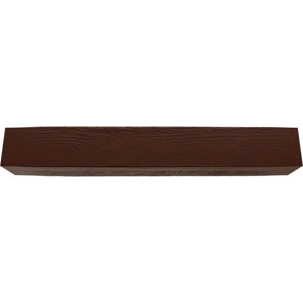 Rough Sawn Faux Wood Fireplace Mantel, Natural Pecan G816