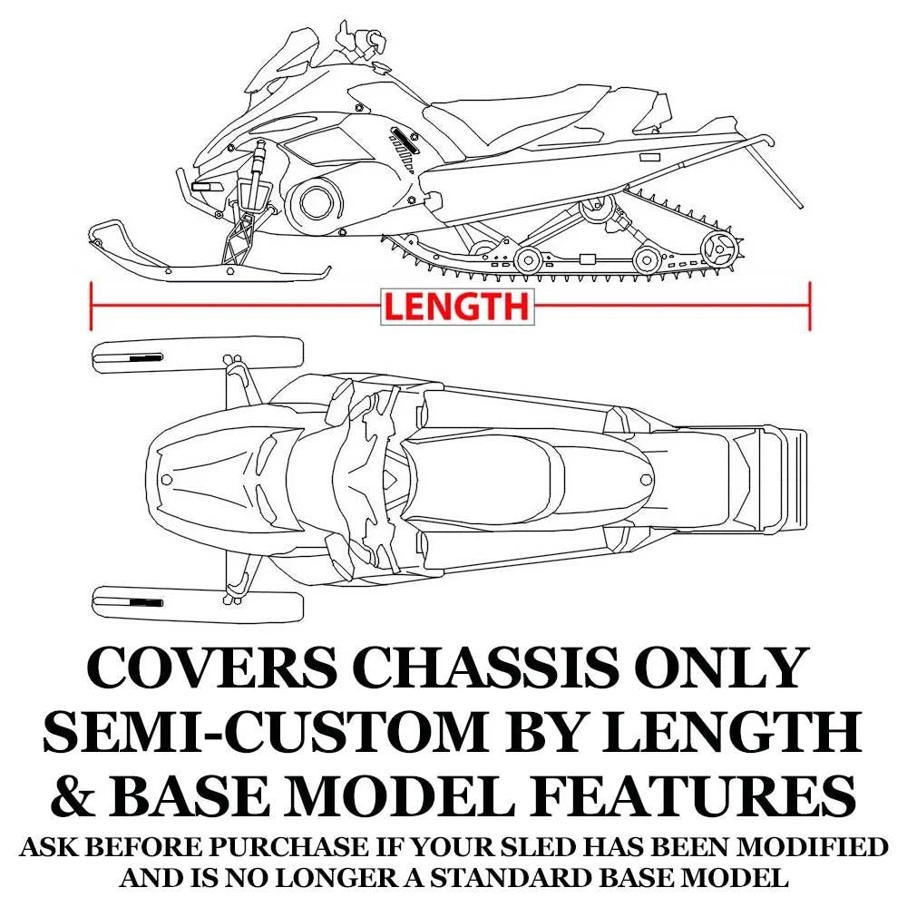 Trailerable 600 Denier Snowmobile Cover I8642