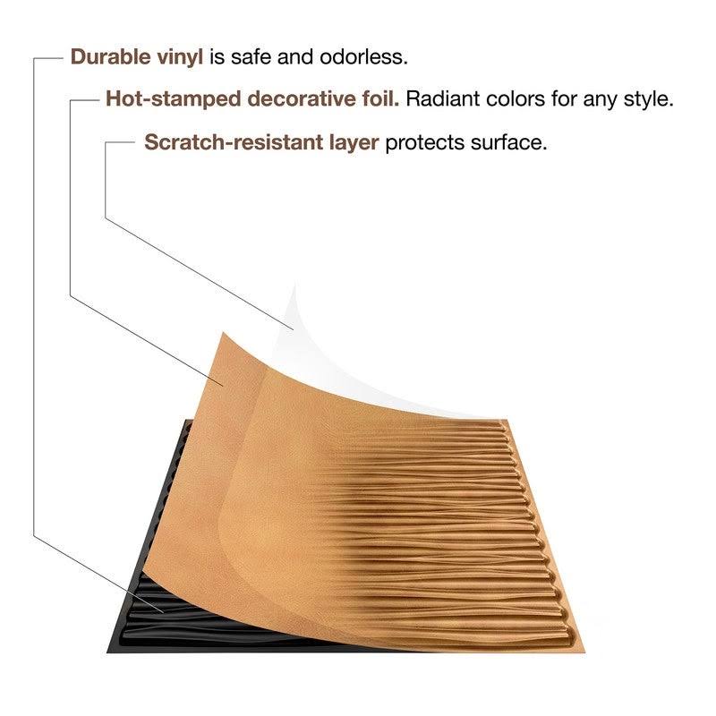 Dome Brushed Nickel Ceiling Tile 5 Pack W7830