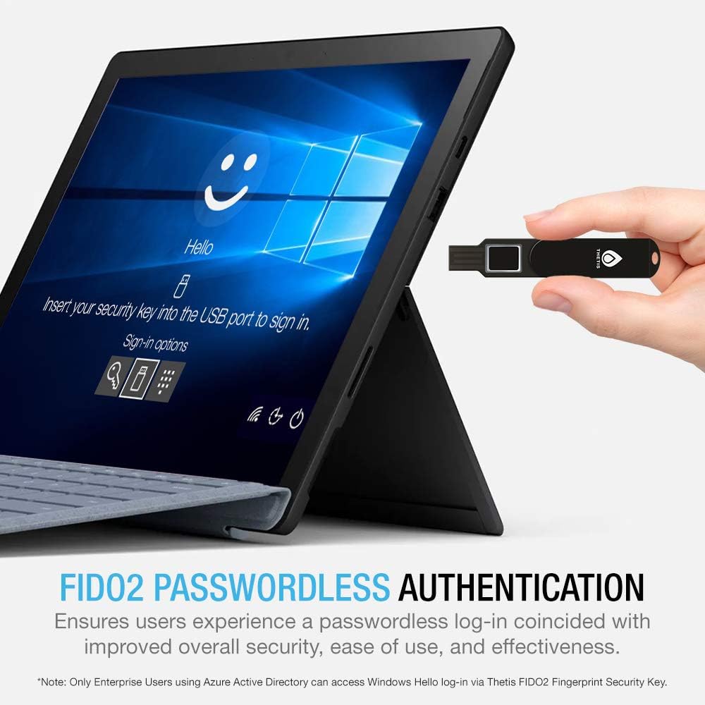 Black FIDO2 Security Key USB A A16307