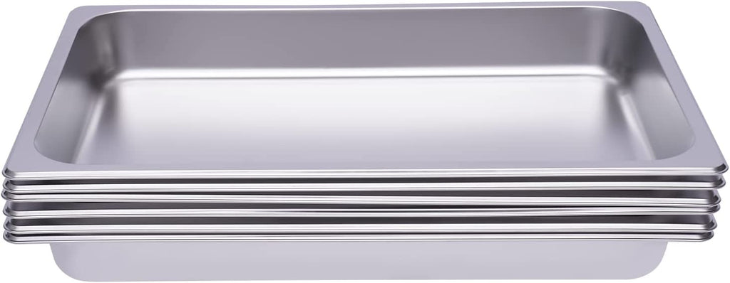 6 PCS Stainless Steel Steam Table Pans B51193
