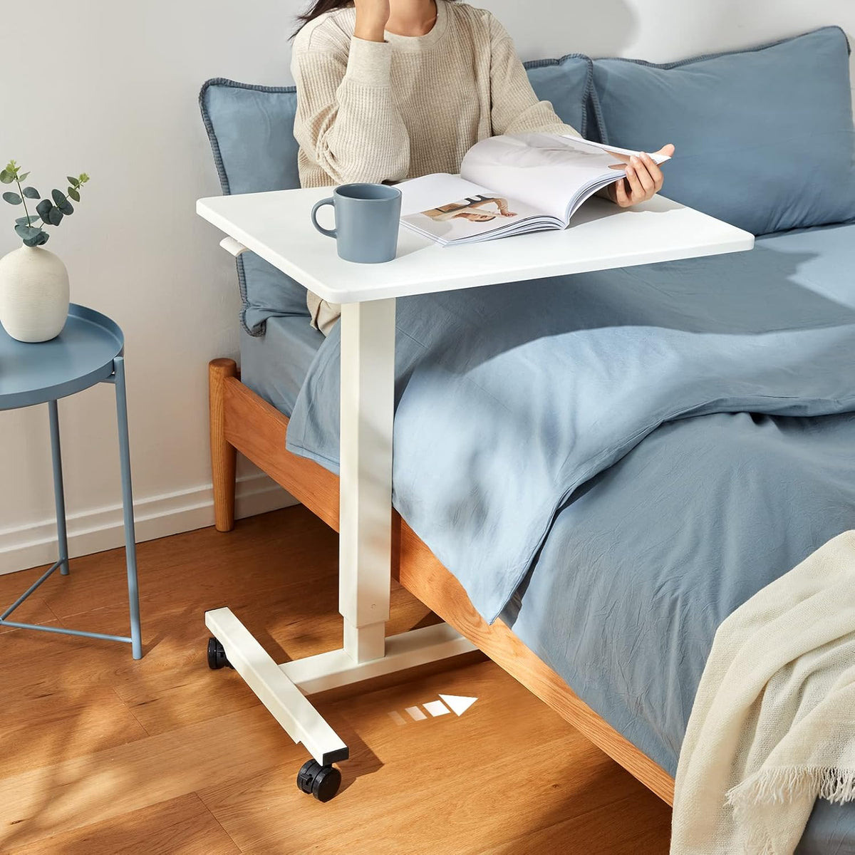 Mobile Standing Desk 27 inch with Gas Spring D3619
