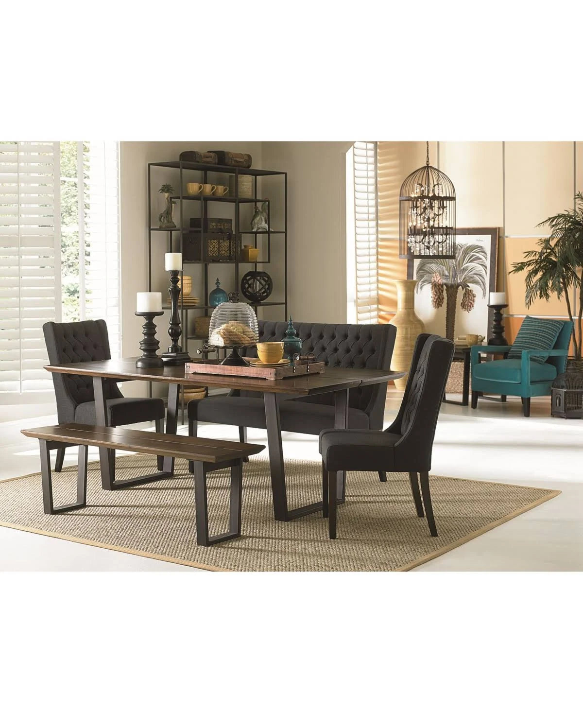 Brown Dining Bench R3434