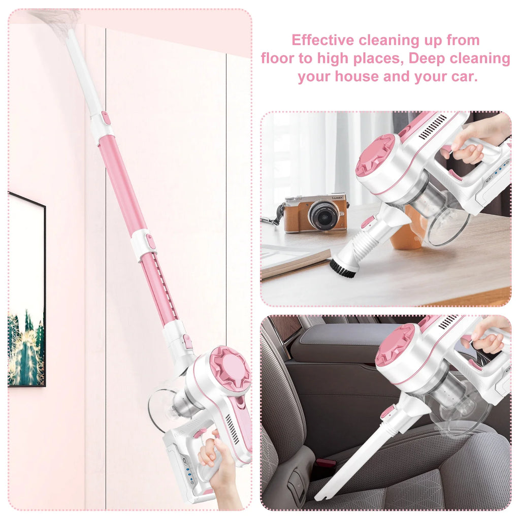 Cordless Stick Vacuum Cleaner with 2200mAh Lithium Batteries E788