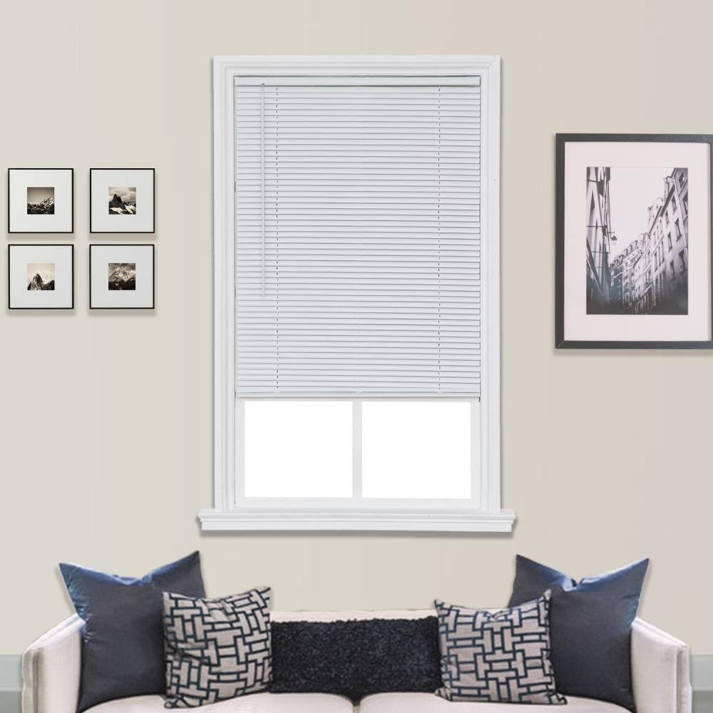 White Vinyl Room Darkening Mini Blinds R18814