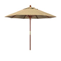 Pacifica Beige Wood Market Umbrella B8012