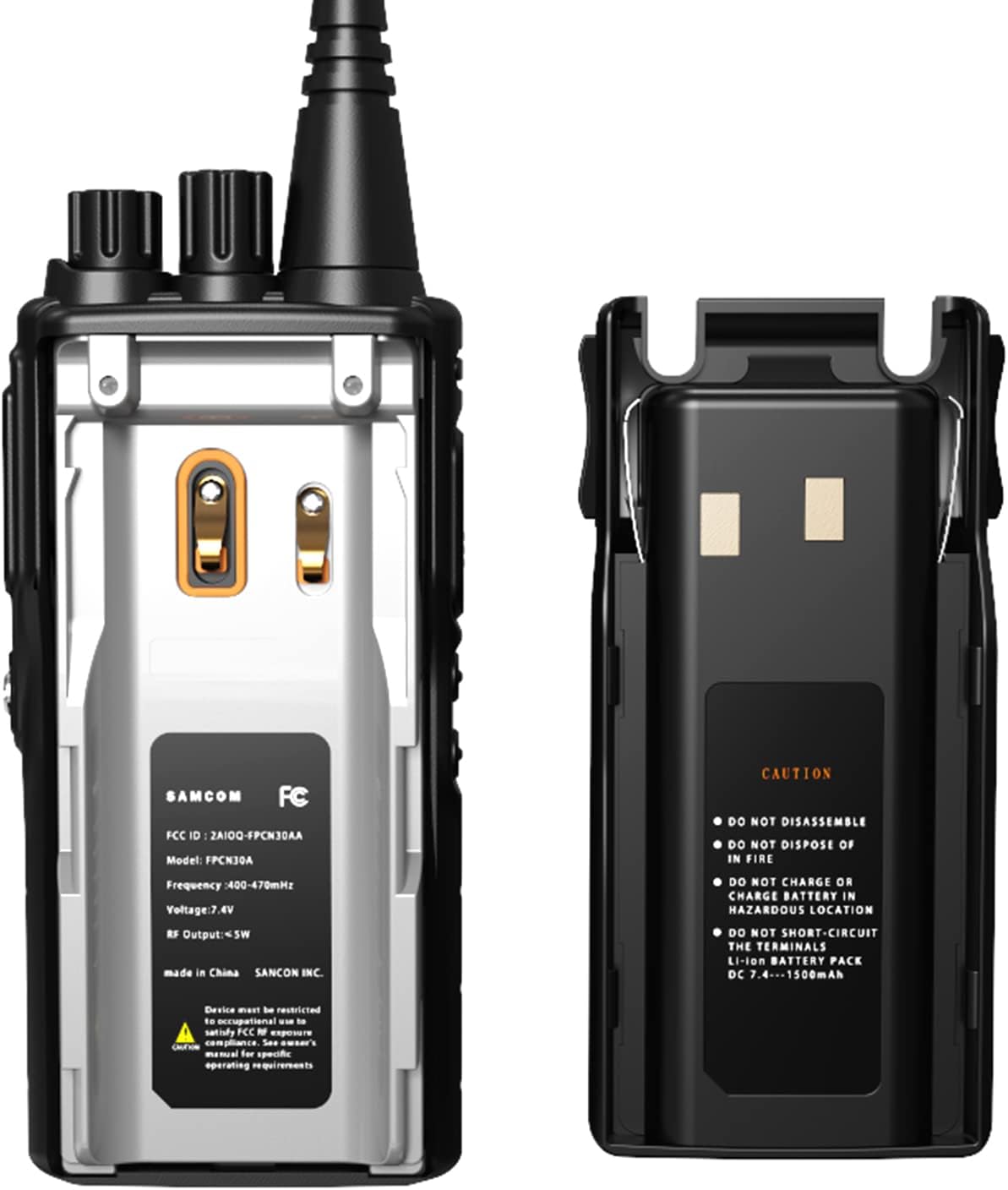 3 Packs UHF Two Way Radios Walkie Talkies X9821