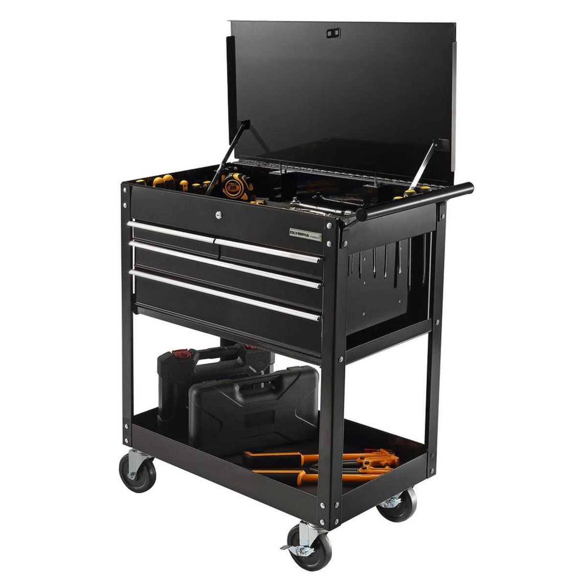 Black 4-Drawer Roller Cabinet Tool Chest G572