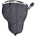 Black Leather Western Saddle Carrier R719