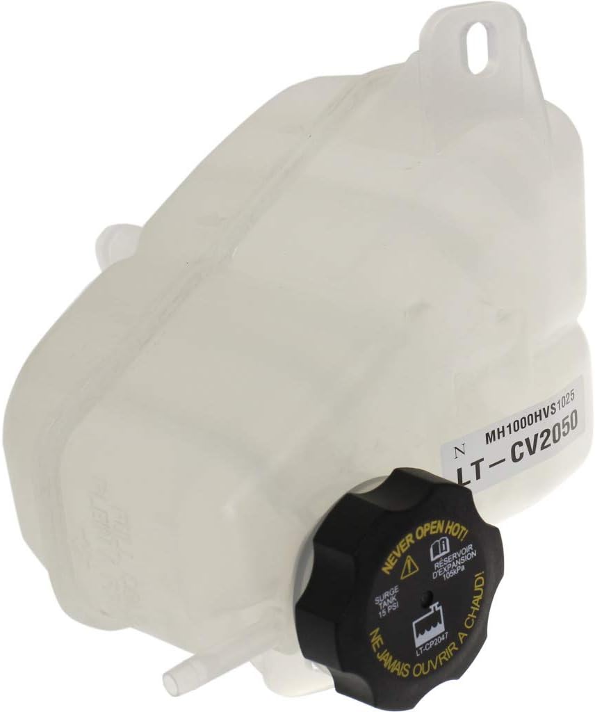 Coolant Reservoir with Cap for Chevy Malibu 2007-2012 3.5L Pack of 2 U97841