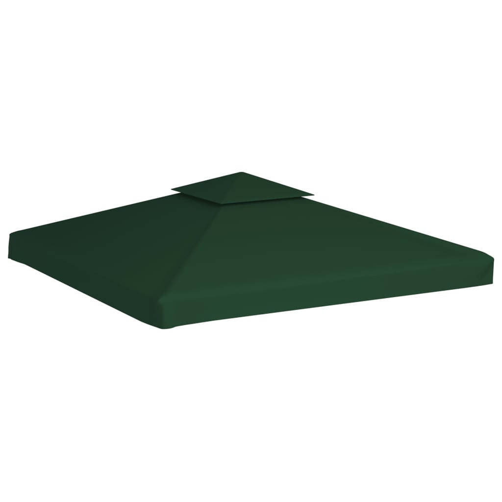 10'x10' Gazebo Replacement Canopy Top Cover with 2-Tier & 8 Grommet Green M981