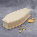 1/12 Scale Miniature Wooden Coffin DIY Decoration O466729