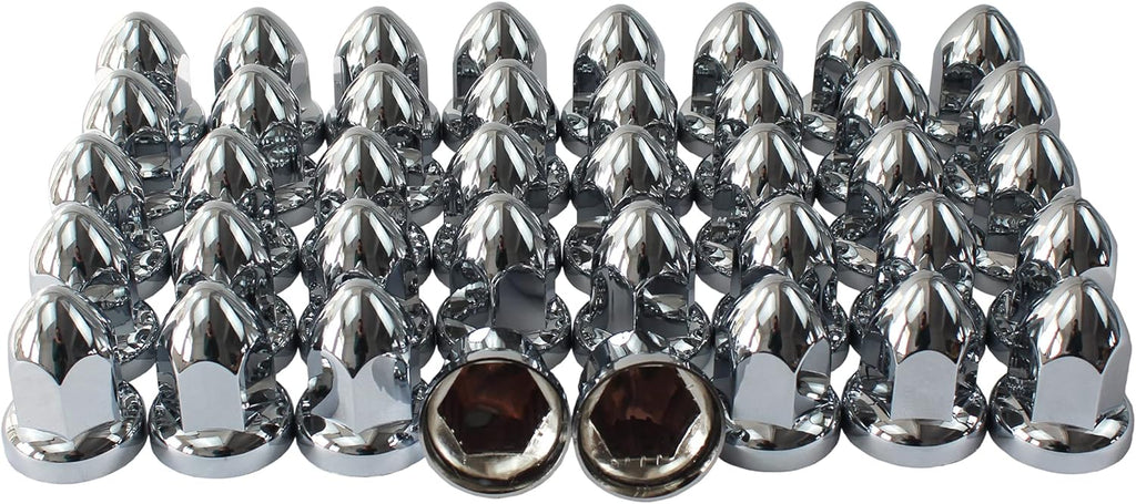 33mm Chrome ABS Plastic Lug Nut Covers with Flange for Semi Truck (60) L850638