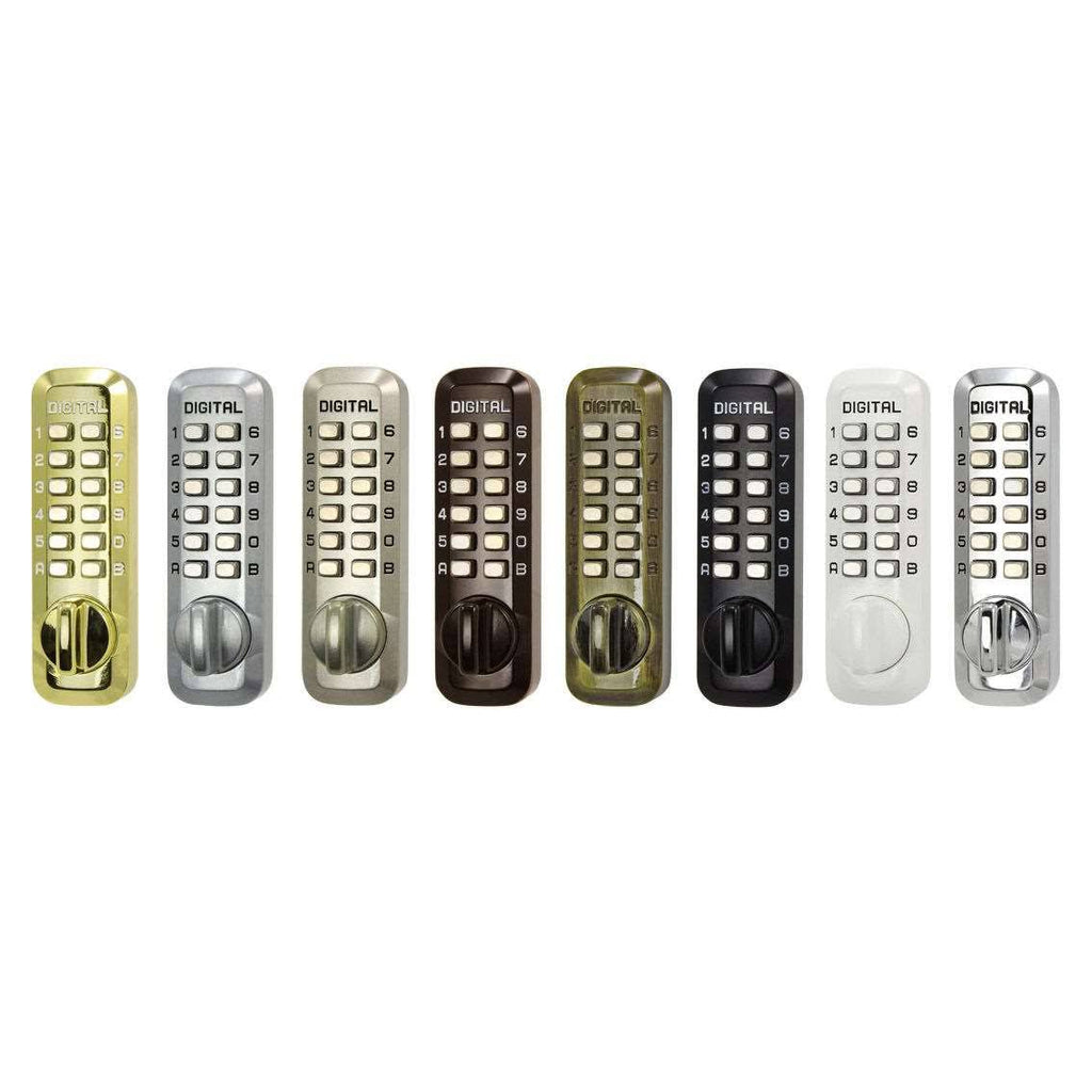 Black Mechanical Double Combination Deadbolt Lock L3183