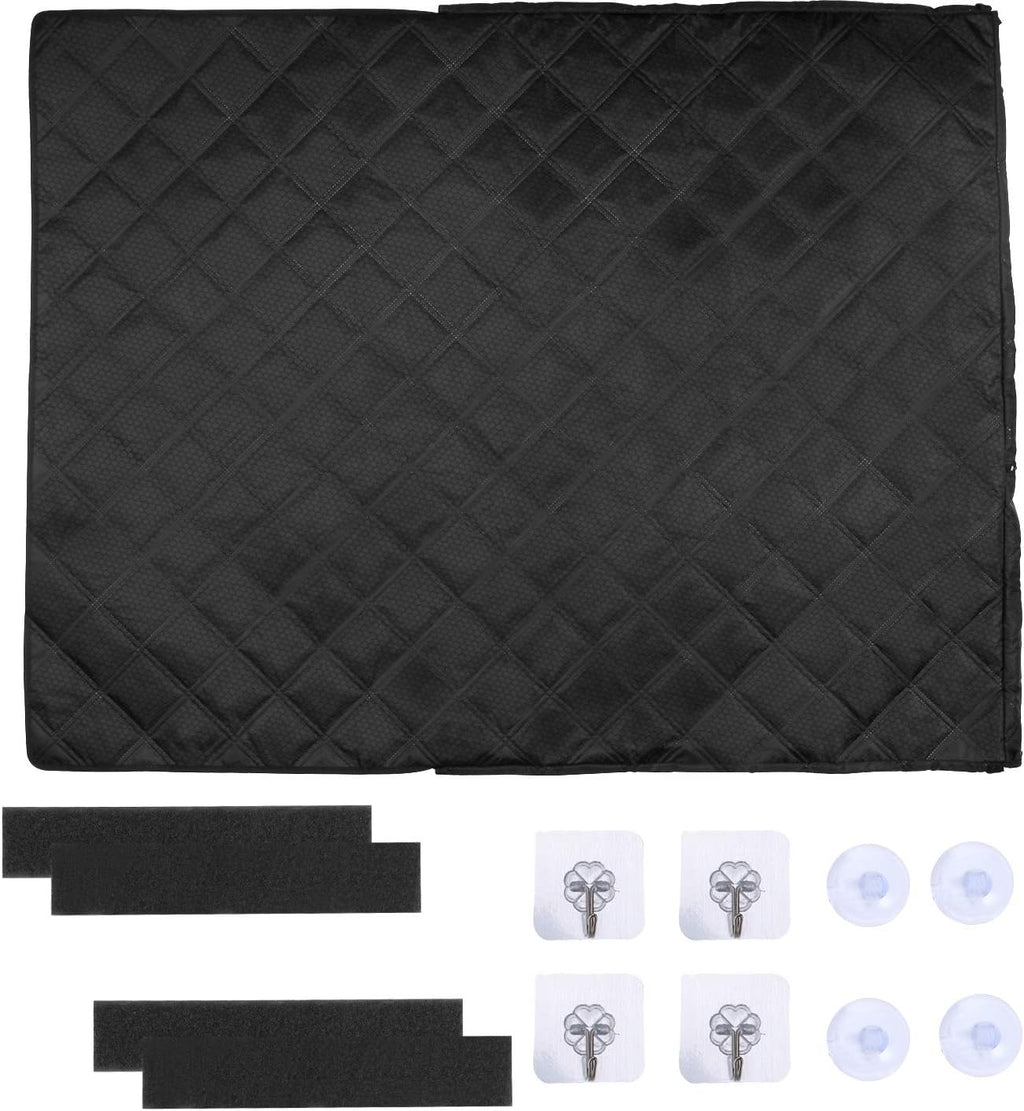 Black Waterproof SUV Cargo Liner with Side Walls Protector and Bumper Flap T472748
