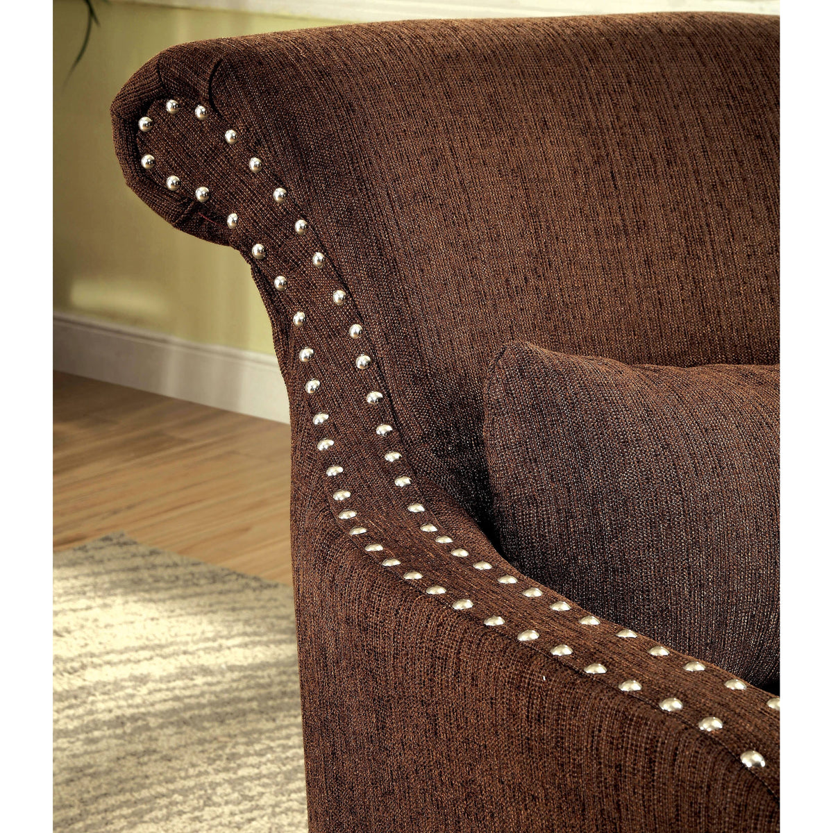 Brown Contemporary Accent Chair V64816