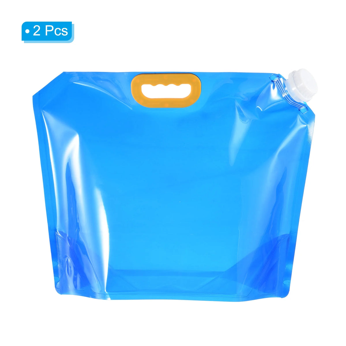 10L Collapsible Plastic Water Container Bag, 2 Pack Blue F686349