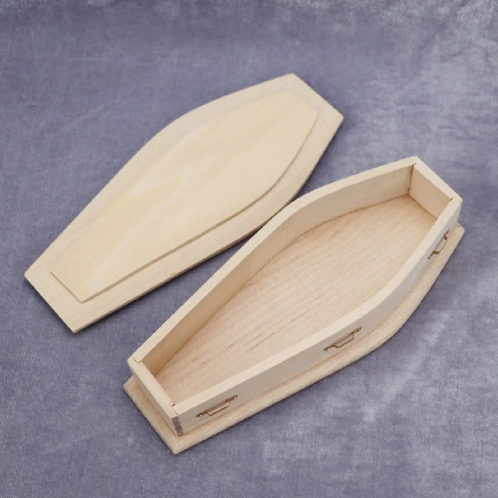 1/12 Scale Miniature Wooden Coffin DIY Decoration O466729