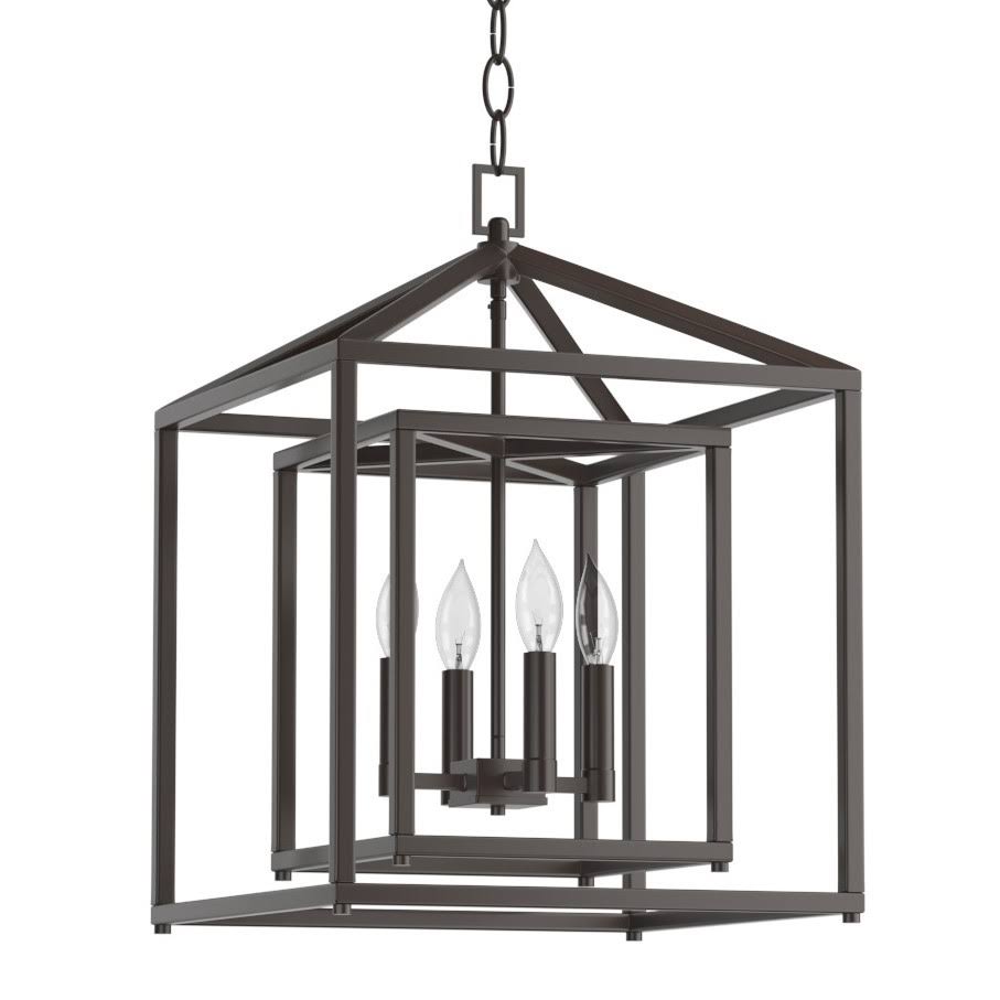 17x22 Wide 4 Light Candle Style Chandelier with Oil Rubbed Bronze W188