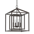17x22 Wide 4 Light Candle Style Chandelier with Oil Rubbed Bronze W188