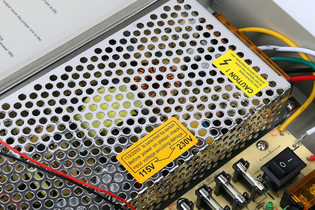 9 Channel CCTV Power Supply Box DC 12V 10A Pack of 2 H966