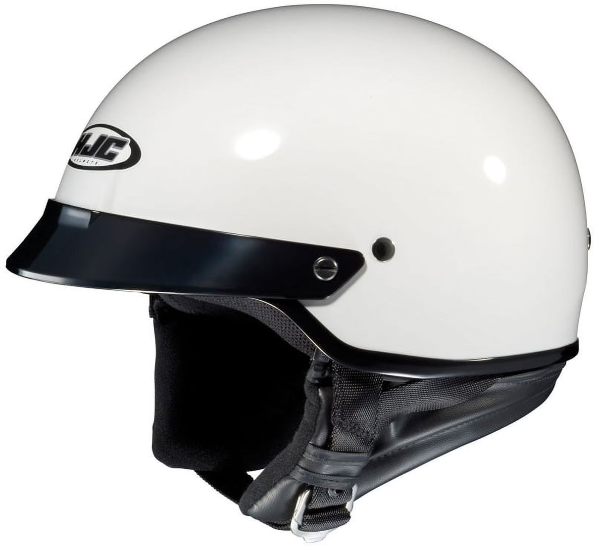 White MD Open Face Motorcycle Helmet A71180