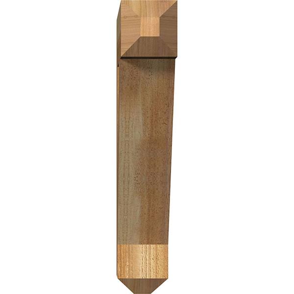 Traditional Craftsman Rough Sawn Bracket, Western Red Cedar J8051