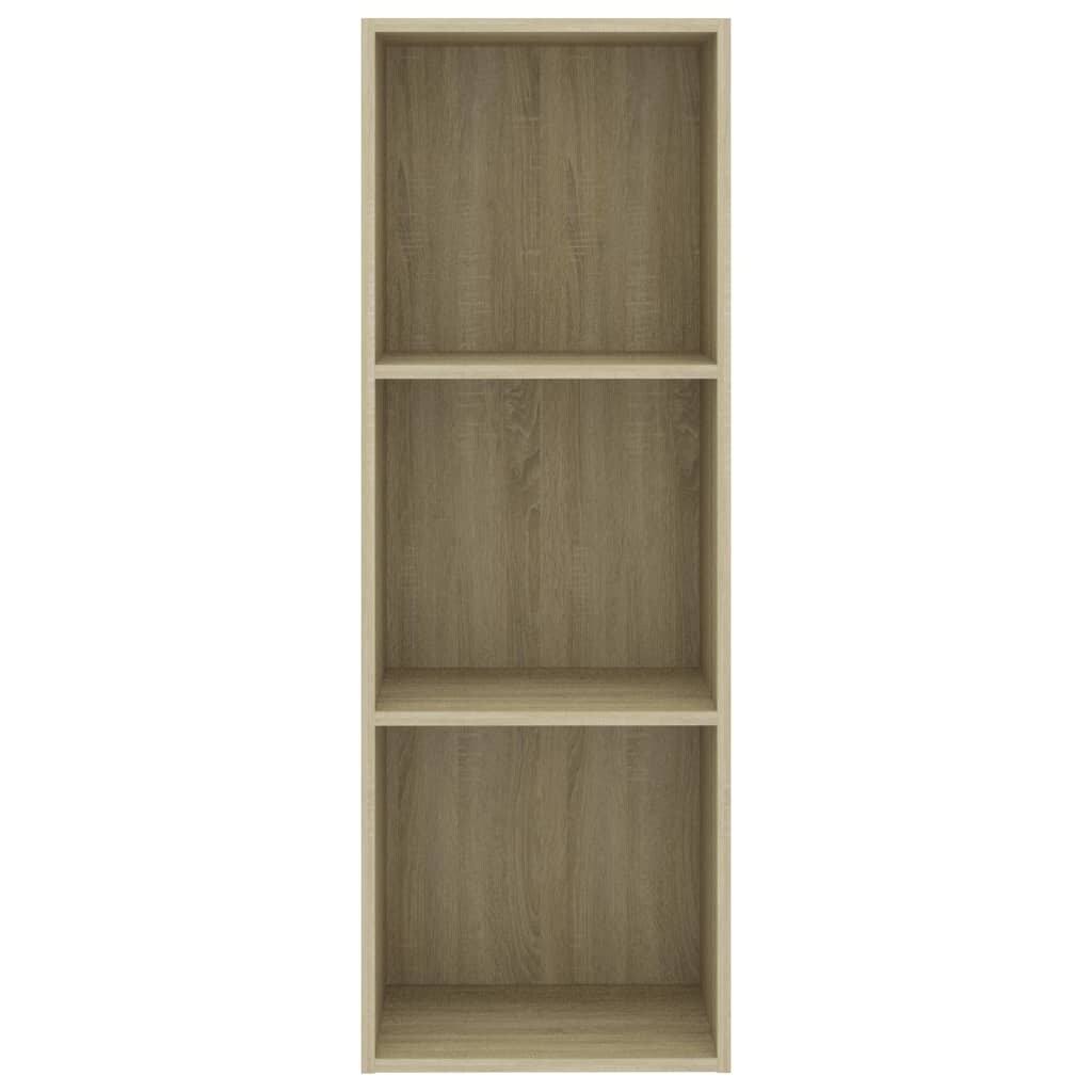 3-Tier Book Cabinet Sonoma Oak Chipboard L1947