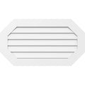 PVC Horizontal Elongated Octagon Gable Vent S5821